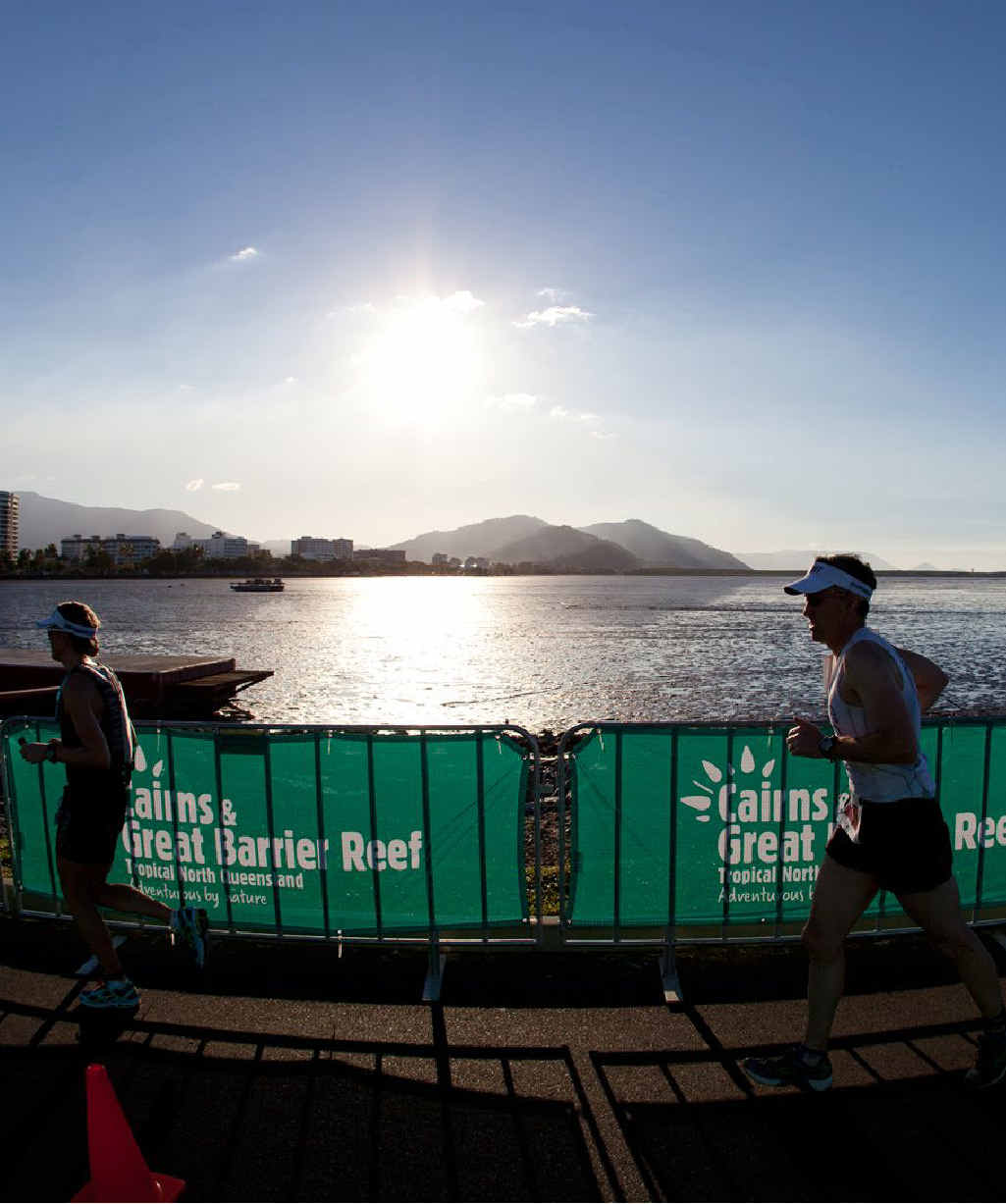 The gruelling course is made easier thanks to the beautiful scenery. The gruelling course is made easier thanks to the beautiful scenery.